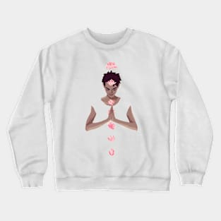 yoga flower girl Crewneck Sweatshirt